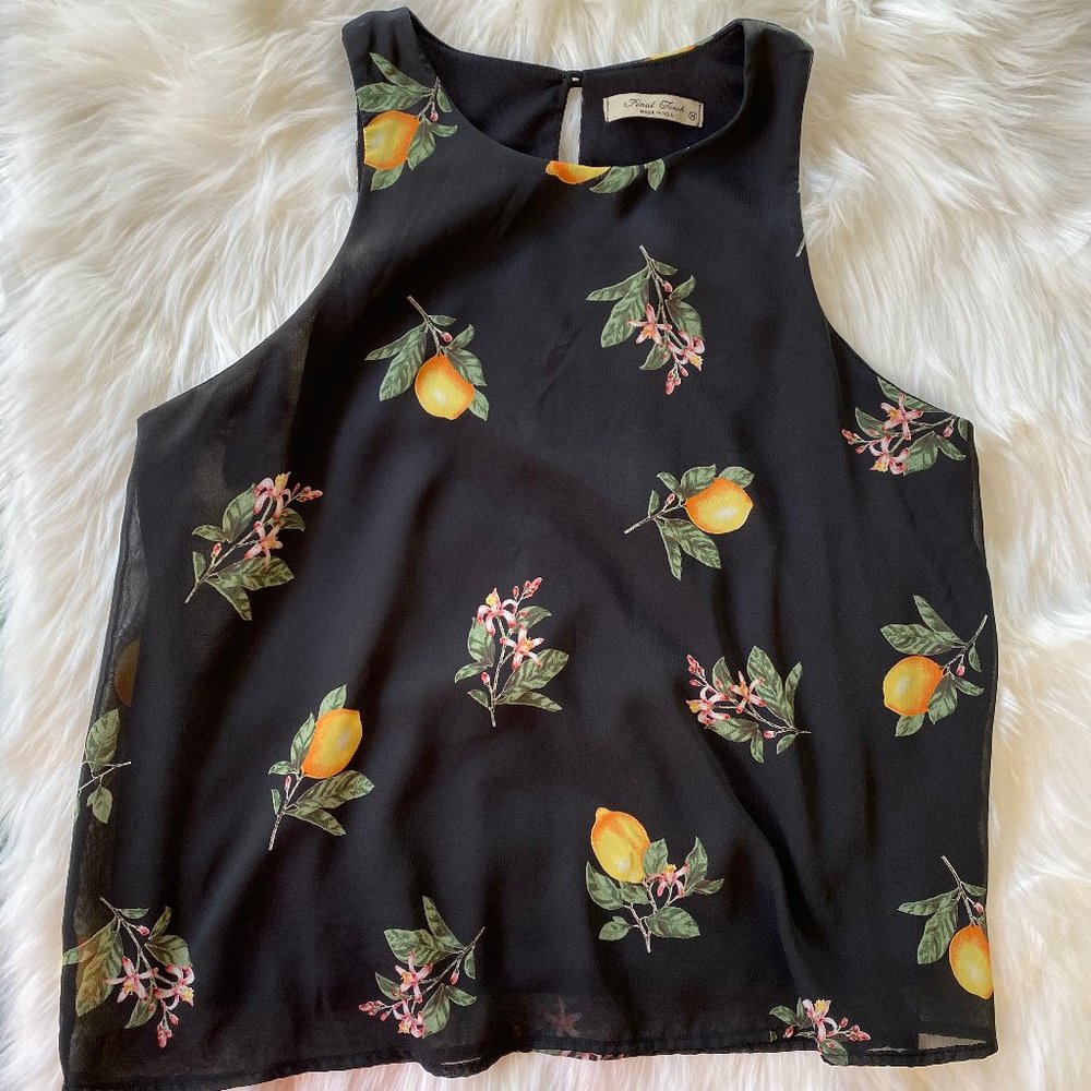Final Touch Citrus Print Tank